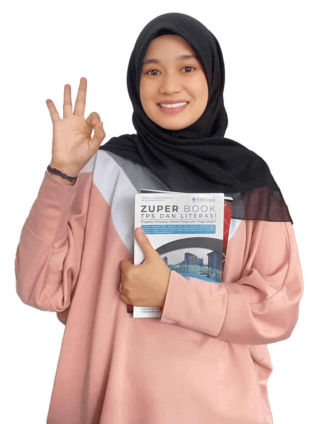 girl holding book