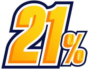 disc 21 percent